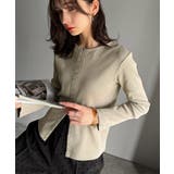 おしゃれ感を格上げ。綿100％前後2wayシルバーホック使いカーディガントップス… | Classical Elf  | 詳細画像48 