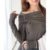 程よい肌見せ、ヘルシースタイル。オフショルリボンカットプルオーバー(長袖) | Classical Elf | 詳細画像8