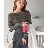 程よい肌見せ、ヘルシースタイル。オフショルリボンカットプルオーバー(長袖) | Classical Elf | 詳細画像9