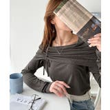 程よい肌見せ、ヘルシースタイル。オフショルリボンカットプルオーバー(長袖) | Classical Elf | 詳細画像10