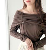 程よい肌見せ、ヘルシースタイル。オフショルリボンカットプルオーバー(長袖) | Classical Elf | 詳細画像17