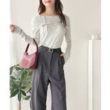 程よい肌見せ、ヘルシースタイル。オフショルリボンカットプルオーバー(長袖) | Classical Elf | 詳細画像30