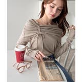 程よい肌見せ、ヘルシースタイル。オフショルリボンカットプルオーバー(長袖) | Classical Elf | 詳細画像32