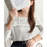 オートミール | 程よい肌見せ、ヘルシースタイル。オフショルリボンカットプルオーバー(長袖) | Classical Elf