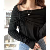 程よい肌見せ、ヘルシースタイル。オフショルリボンカットプルオーバー(長袖) | Classical Elf | 詳細画像2