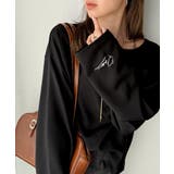 滑らか＆艶やか。ダンボールボートネック袖刺繍ロンT（長袖） | Classical Elf  | 詳細画像10 