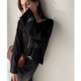 滑らか＆艶やか。ダンボールボートネック袖刺繍ロンT（長袖） | Classical Elf  | 詳細画像15 