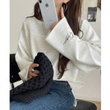 オートミール | 滑らか＆艶やか。ダンボールボートネック袖刺繍ロンT（長袖） | Classical Elf 