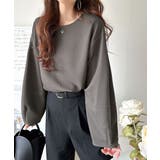 ふんわり袖で、大人映え。ランタンスリーブ切替ステッチプルオーバー（長袖） | Classical Elf  | 詳細画像16 