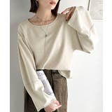 ふんわり袖で、大人映え。ランタンスリーブ切替ステッチプルオーバー（長袖） | Classical Elf  | 詳細画像19 