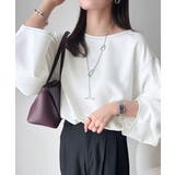 ふんわり袖で、大人映え。ランタンスリーブ切替ステッチプルオーバー（長袖） | Classical Elf  | 詳細画像1 