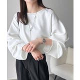 ふんわり袖で、大人映え。ランタンスリーブ切替ステッチプルオーバー（長袖） | Classical Elf  | 詳細画像2 