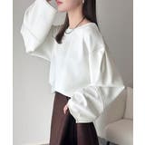 ふんわり袖で、大人映え。ランタンスリーブ切替ステッチプルオーバー（長袖） | Classical Elf  | 詳細画像4 