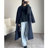 大人の女性にぴったり！チュールドッキングボリュームスリーブニット（長袖） | Classical Elf  | 詳細画像6 