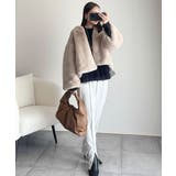 大人の女性にぴったり！チュールドッキングボリュームスリーブニット（長袖） | Classical Elf  | 詳細画像8 