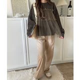 大人の女性にぴったり！チュールドッキングボリュームスリーブニット（長袖） | Classical Elf  | 詳細画像21 