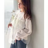 大人の女性にぴったり！チュールドッキングボリュームスリーブニット（長袖） | Classical Elf  | 詳細画像34 