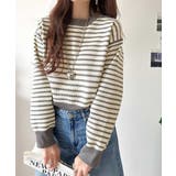 グレーボーダー | 立体感のある太リブで上品映え。太リブニット | Classical Elf 