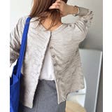 さらり羽織りココロおどる♪前後2way7分袖シャーリングニットカーディガン | Classical Elf | 詳細画像21