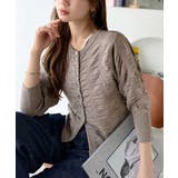 さらり羽織りココロおどる♪前後2way7分袖シャーリングニットカーディガン | Classical Elf | 詳細画像22