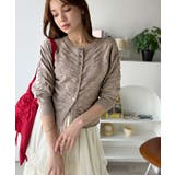 さらり羽織りココロおどる♪前後2way7分袖シャーリングニットカーディガン | Classical Elf | 詳細画像24
