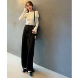 上品＆繊細に華奢見え♪サムホール付きオフショルリブ編みニット（長袖） | Classical Elf  | 詳細画像9 