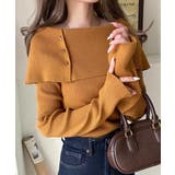 上品＆繊細に華奢見え♪サムホール付きオフショルリブ編みニット（長袖） | Classical Elf  | 詳細画像29 