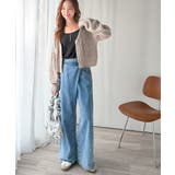 着るたび、雰囲気美人。前後2way格子柄透かし編みショート丈ニットカーディガン | Classical Elf | 詳細画像18