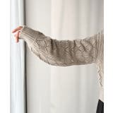 着るたび、雰囲気美人。前後2way格子柄透かし編みショート丈ニットカーディガン | Classical Elf | 詳細画像35