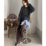 “ゆるっと”が叶える、1秒垢抜け！モヘアタッチシアー変形タック柄ニット（長袖） | Classical Elf  | 詳細画像12 