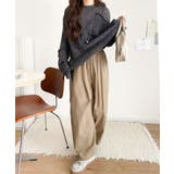 “ゆるっと”が叶える、1秒垢抜け！モヘアタッチシアー変形タック柄ニット（長袖） | Classical Elf  | 詳細画像22 