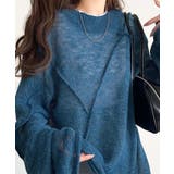 “ゆるっと”が叶える、1秒垢抜け！モヘアタッチシアー変形タック柄ニット（長袖） | Classical Elf  | 詳細画像38 