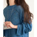 “ゆるっと”が叶える、1秒垢抜け！モヘアタッチシアー変形タック柄ニット（長袖） | Classical Elf  | 詳細画像39 