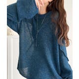 “ゆるっと”が叶える、1秒垢抜け！モヘアタッチシアー変形タック柄ニット（長袖） | Classical Elf  | 詳細画像40 