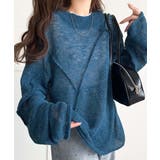 “ゆるっと”が叶える、1秒垢抜け！モヘアタッチシアー変形タック柄ニット（長袖） | Classical Elf  | 詳細画像41 