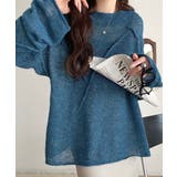 “ゆるっと”が叶える、1秒垢抜け！モヘアタッチシアー変形タック柄ニット（長袖） | Classical Elf  | 詳細画像45 