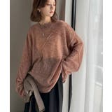 “ゆるっと”が叶える、1秒垢抜け！モヘアタッチシアー変形タック柄ニット（長袖） | Classical Elf  | 詳細画像47 