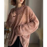 “ゆるっと”が叶える、1秒垢抜け！モヘアタッチシアー変形タック柄ニット（長袖） | Classical Elf  | 詳細画像48 