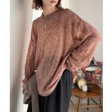 “ゆるっと”が叶える、1秒垢抜け！モヘアタッチシアー変形タック柄ニット（長袖） | Classical Elf  | 詳細画像49 