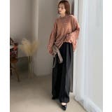 “ゆるっと”が叶える、1秒垢抜け！モヘアタッチシアー変形タック柄ニット（長袖） | Classical Elf  | 詳細画像50 