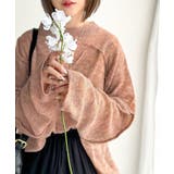 “ゆるっと”が叶える、1秒垢抜け！モヘアタッチシアー変形タック柄ニット（長袖） | Classical Elf  | 詳細画像51 