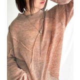 “ゆるっと”が叶える、1秒垢抜け！モヘアタッチシアー変形タック柄ニット（長袖） | Classical Elf  | 詳細画像56 