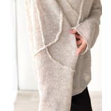 “ゆるっと”が叶える、1秒垢抜け！モヘアタッチシアー変形タック柄ニット（長袖） | Classical Elf  | 詳細画像59 