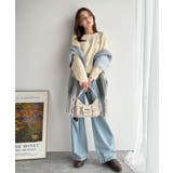 大人のためのコンパクトニット。胸刺繍ショート丈ケーブル編みニット（長袖） | Classical Elf  | 詳細画像9 