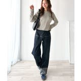 大人のためのコンパクトニット。胸刺繍ショート丈ケーブル編みニット（長袖） | Classical Elf  | 詳細画像28 