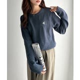 大人のためのコンパクトニット。胸刺繍ショート丈ケーブル編みニット（長袖） | Classical Elf  | 詳細画像34 