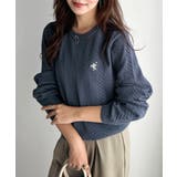 大人のためのコンパクトニット。胸刺繍ショート丈ケーブル編みニット（長袖） | Classical Elf  | 詳細画像35 