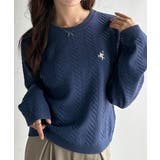 大人のためのコンパクトニット。胸刺繍ショート丈ケーブル編みニット（長袖） | Classical Elf  | 詳細画像36 