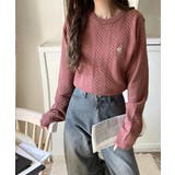 大人のためのコンパクトニット。胸刺繍ショート丈ケーブル編みニット（長袖） | Classical Elf  | 詳細画像50 