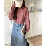 大人のためのコンパクトニット。胸刺繍ショート丈ケーブル編みニット（長袖） | Classical Elf  | 詳細画像56 